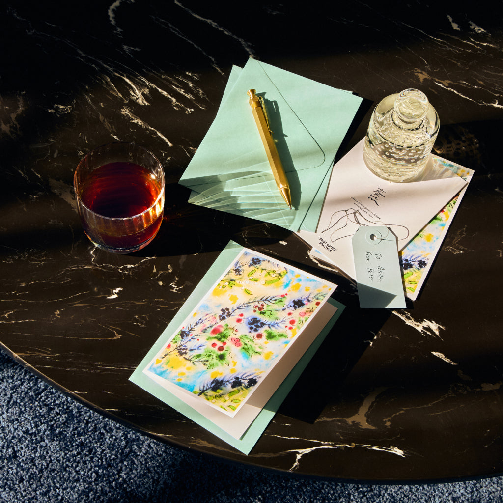 Pilot Coffee Roasters by Helen Mak Greeting Card